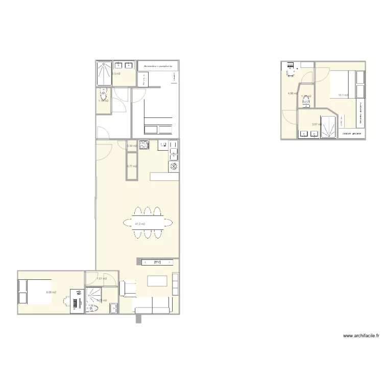maison container. Plan de 