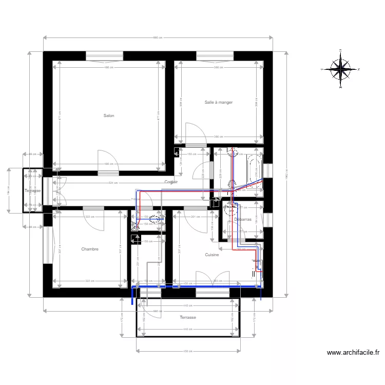 villa. Plan de 