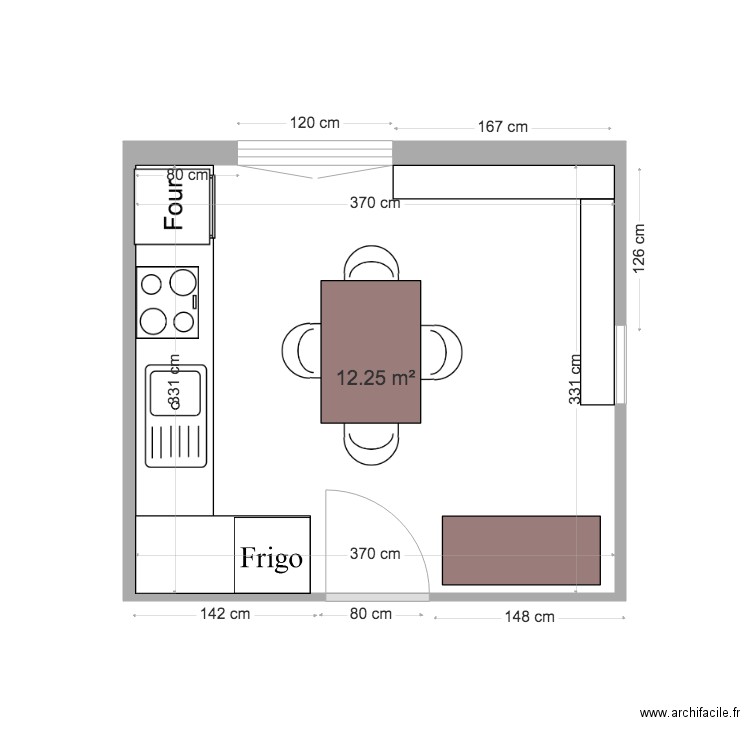 CUISINE REMY GUY vide . Plan de 0 pièce et 0 m2