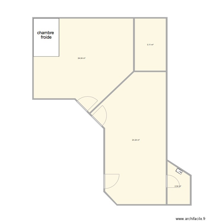 etat actuel. Plan de 0 pièce et 0 m2
