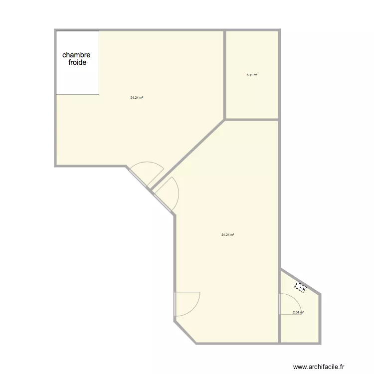 etat actuel. Plan de 