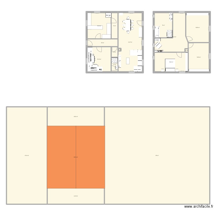 ERNO. Plan de 19 pièces et 640 m2