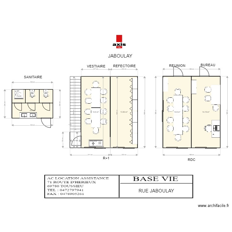 AXIS JABOULAY. Plan de 0 pièce et 0 m2