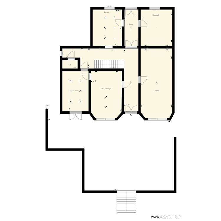 Louise RDC. Plan de 0 pièce et 0 m2