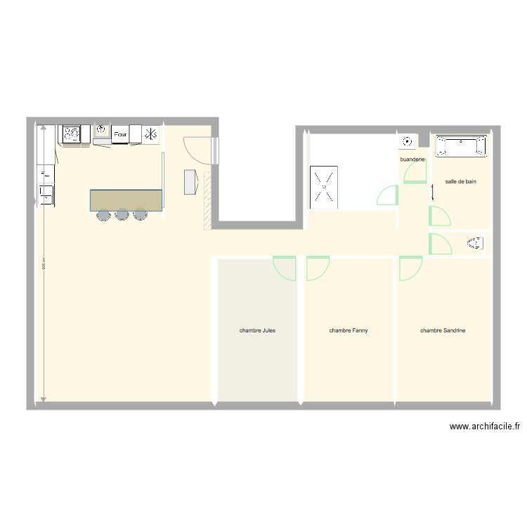 sandrine appartement2. Plan de 0 pièce et 0 m2