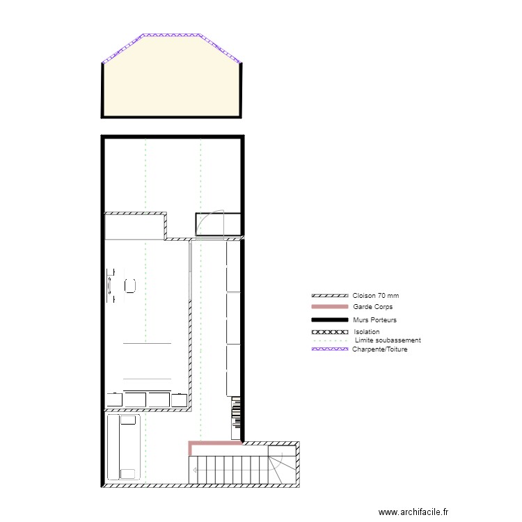 Buchot Julien et Anne Aménagement V1 1ch 1grenier. Plan de 0 pièce et 0 m2