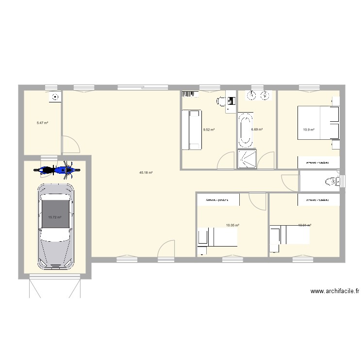 maison 1. Plan de 0 pièce et 0 m2