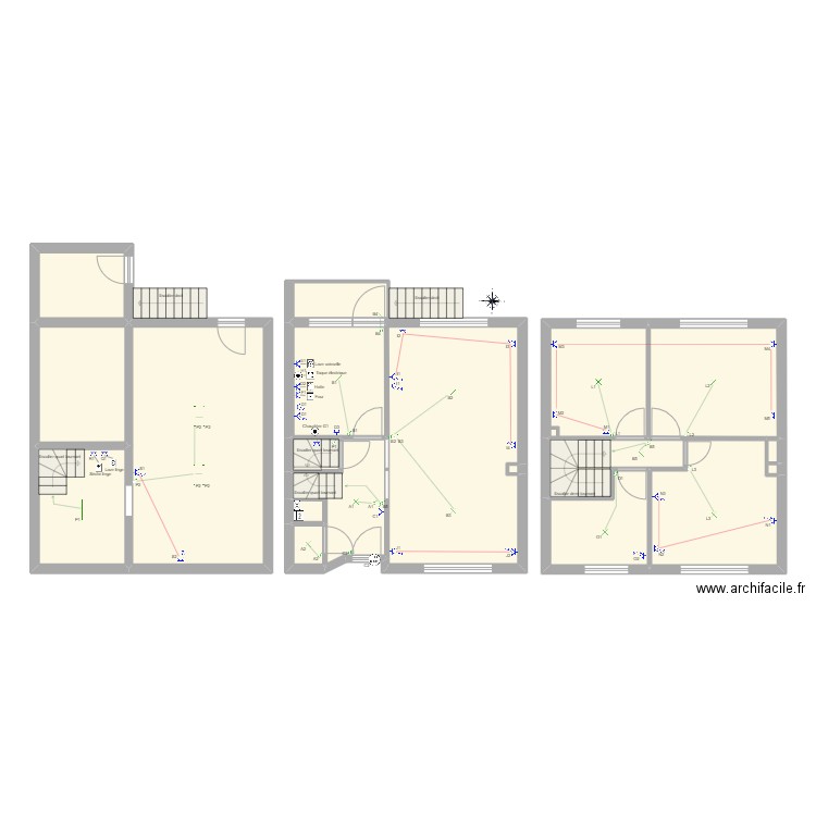 Kévin. Plan de 17 pièces et 138 m2