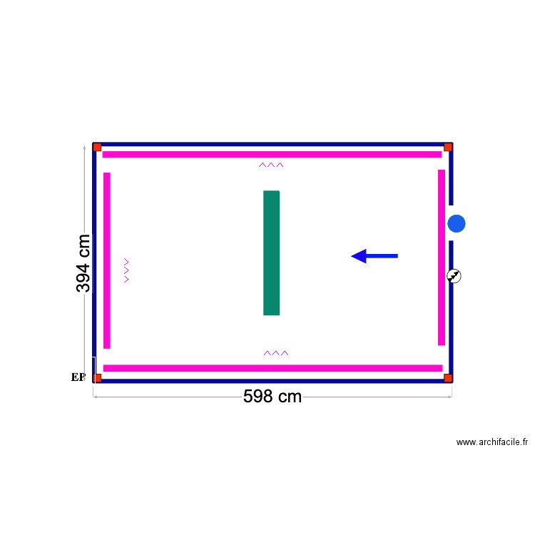 Pedro Alves Benafim. Plan de 1 pièce et 23 m2