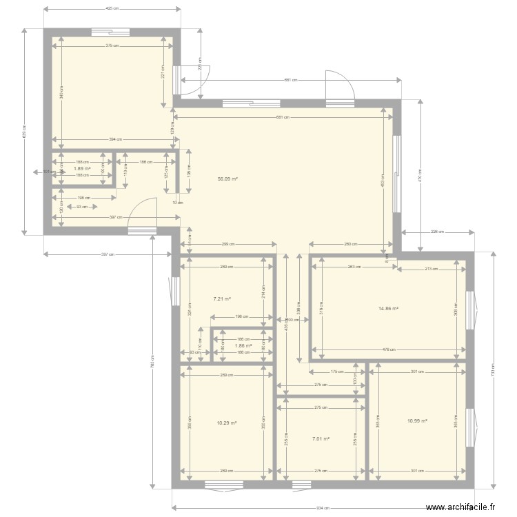 maison volumes. Plan de 0 pièce et 0 m2