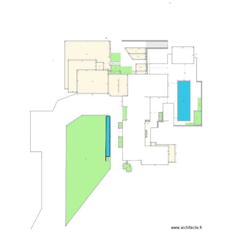 plan de base maison le chausset. Plan de 24 pièces et 959 m2