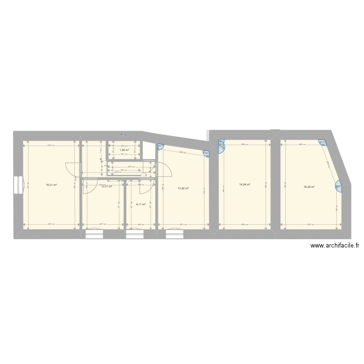 Saint-Léon Bourg - Plan actuel. Plan de 12 pièces et 159 m2