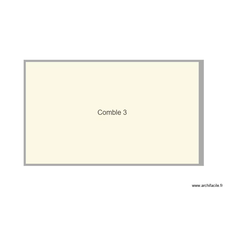 porte comble. Plan de 