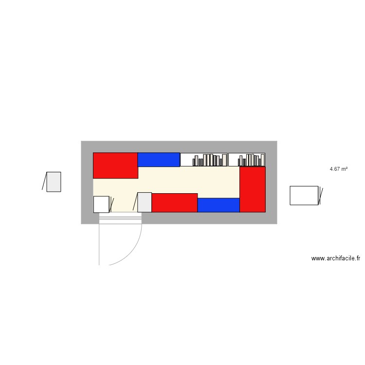 la CAVE V2bis avec meuble cuisine en 60 de prof. Plan de 0 pièce et 0 m2