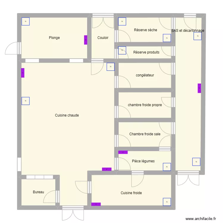 cuisine id&eacute;ale. Plan de 