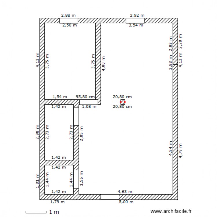 Appart. Plan de 0 pièce et 0 m2