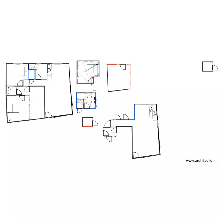 chambre 2. Plan de 