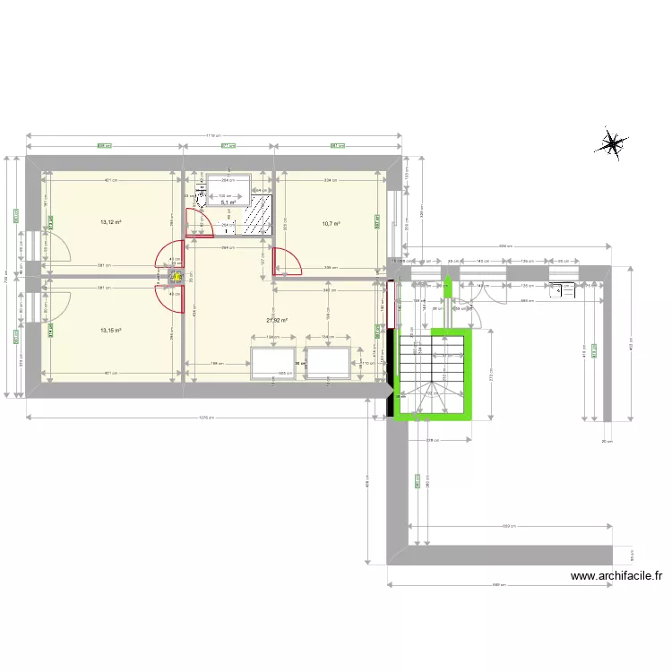 MSAGE_Etage_MaconCharpentier. Plan de 