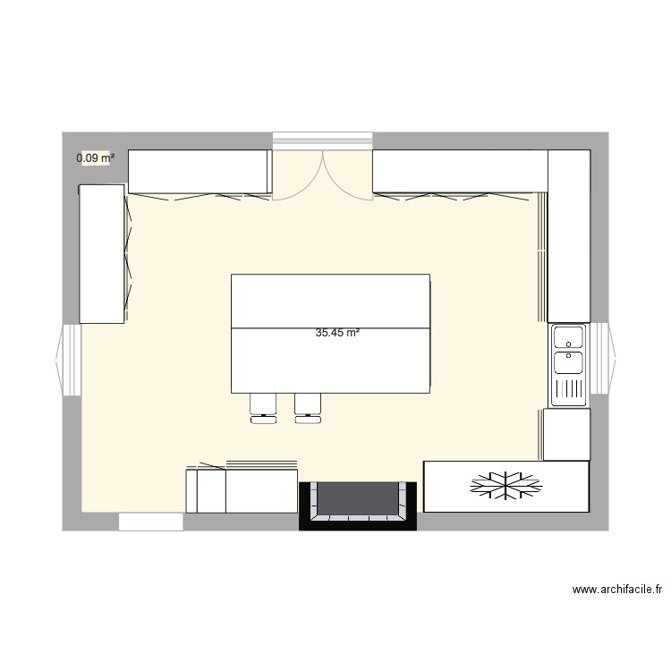 cuisine maison. Plan de 0 pièce et 0 m2