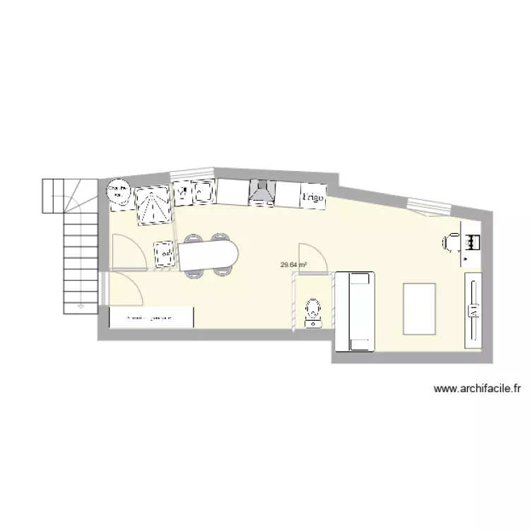 appart 1er étage gauche. Plan de appart 1er étage gauche. Plan de