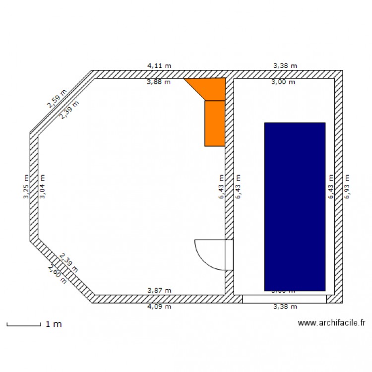 GARAGE TERRASE. Plan de 0 pièce et 0 m2