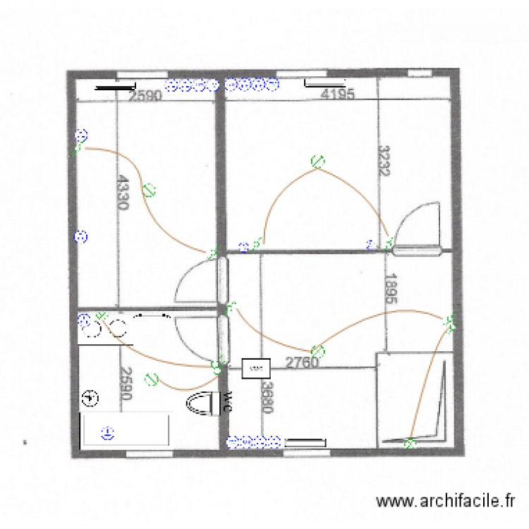 DURANTEL ETAGE ELECTRICITE 3. Plan de 0 pièce et 0 m2