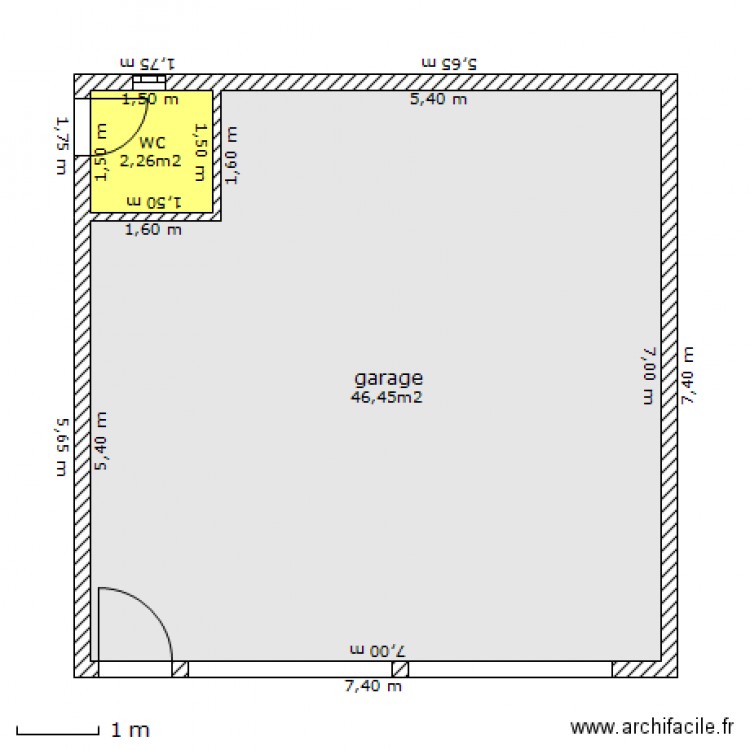 garage. Plan de 0 pièce et 0 m2