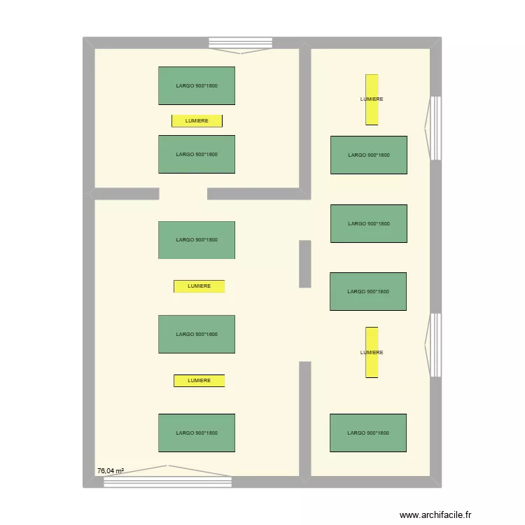 REFECTOIRE - FOYER MARQUISE - APPRENTIS AUTEUIL. Plan de 1  et 76 m²