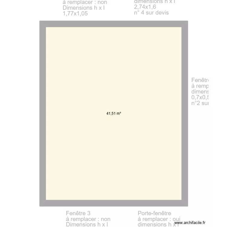 Aubin Etage. Plan de 