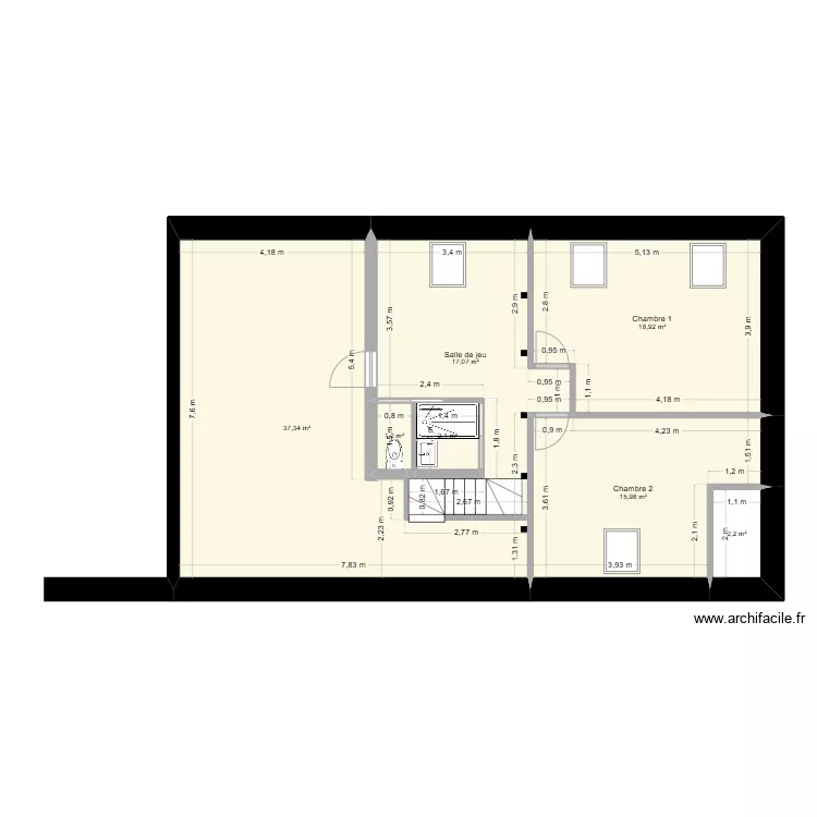 25_05_14 Plan Farge - Etage v4. Plan de 