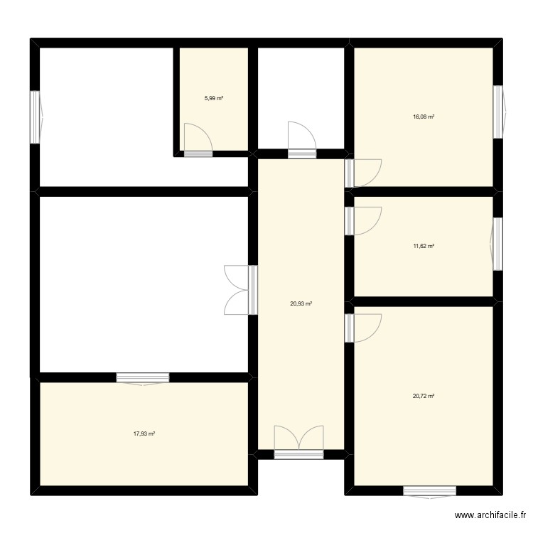KOY 2. Plan de 6 pièces et 93 m2