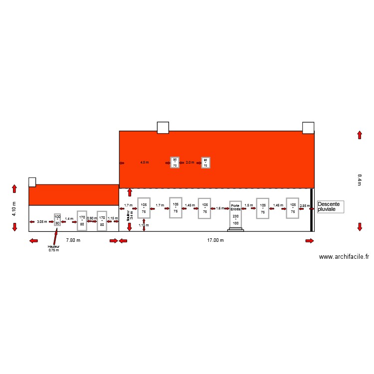 facade avant avant travaux. Plan de 0 pièce et 0 m2
