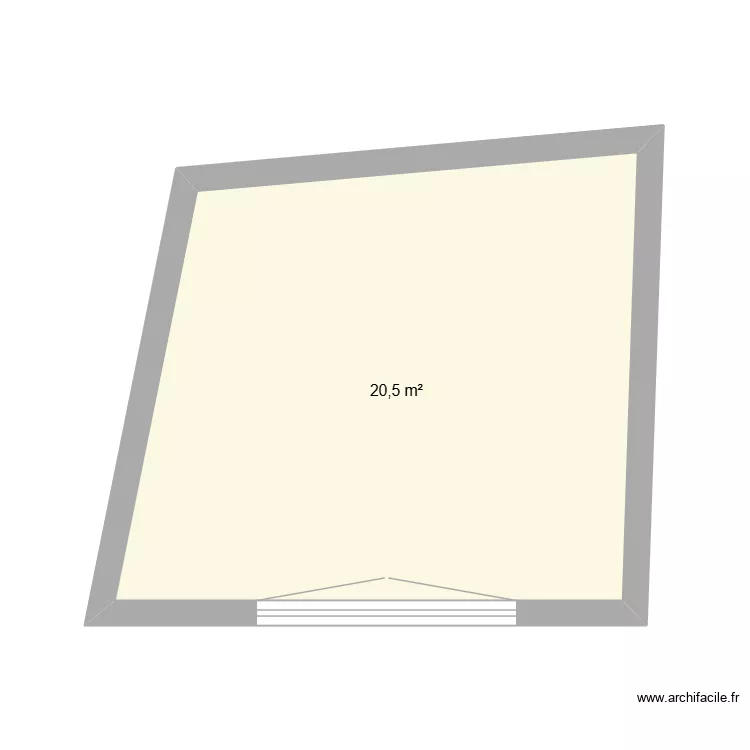 cave mende. Plan de 1  et 21 m²