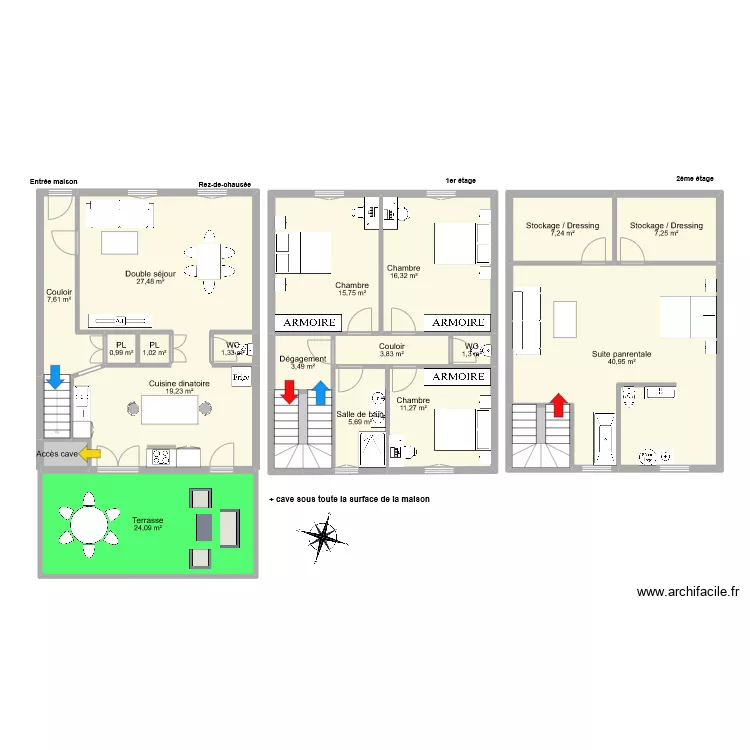 CAPPELLACCI. Plan de 