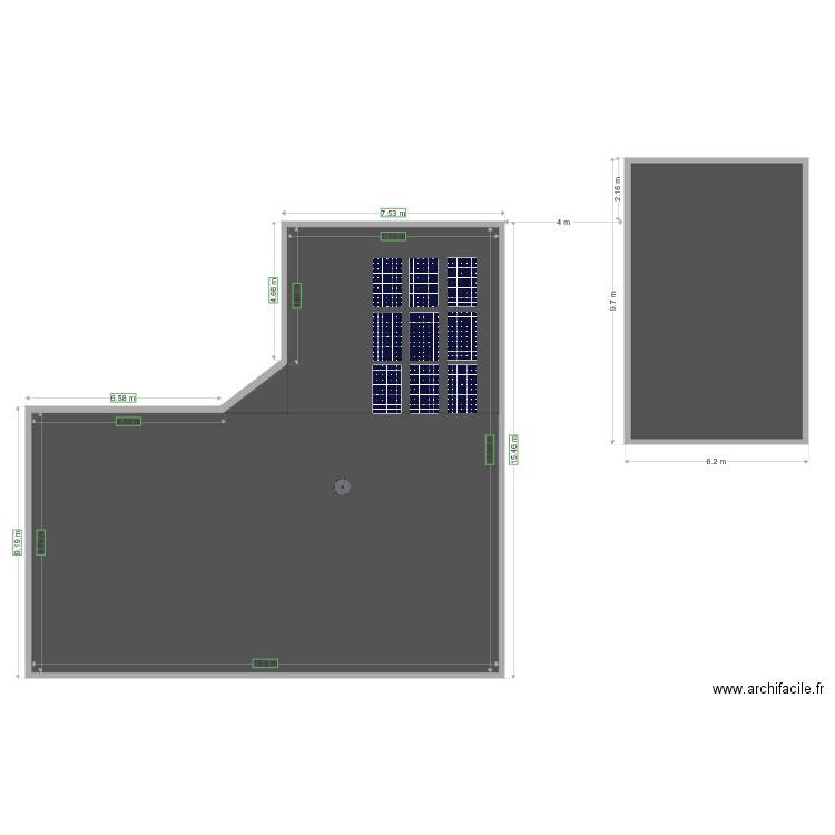 maison castex plan de toit. Plan de 0 pièce et 0 m2