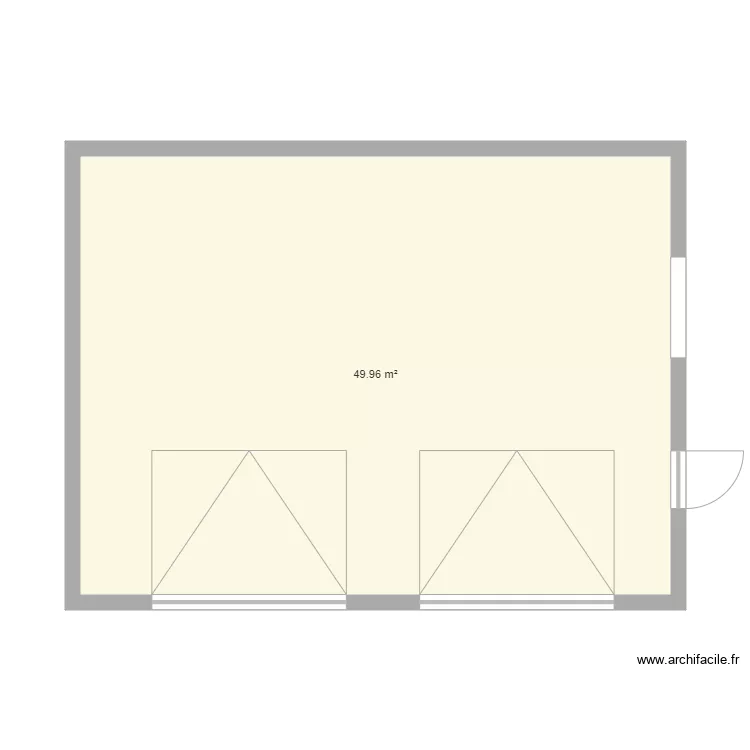 Garage 50m2. Plan de 
