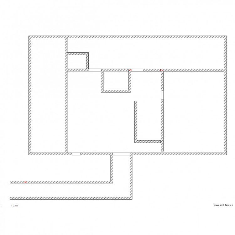 PLAN AVANT TRAVAUX. Plan de 0 pièce et 0 m2