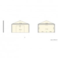 facade garage 2 double pente 