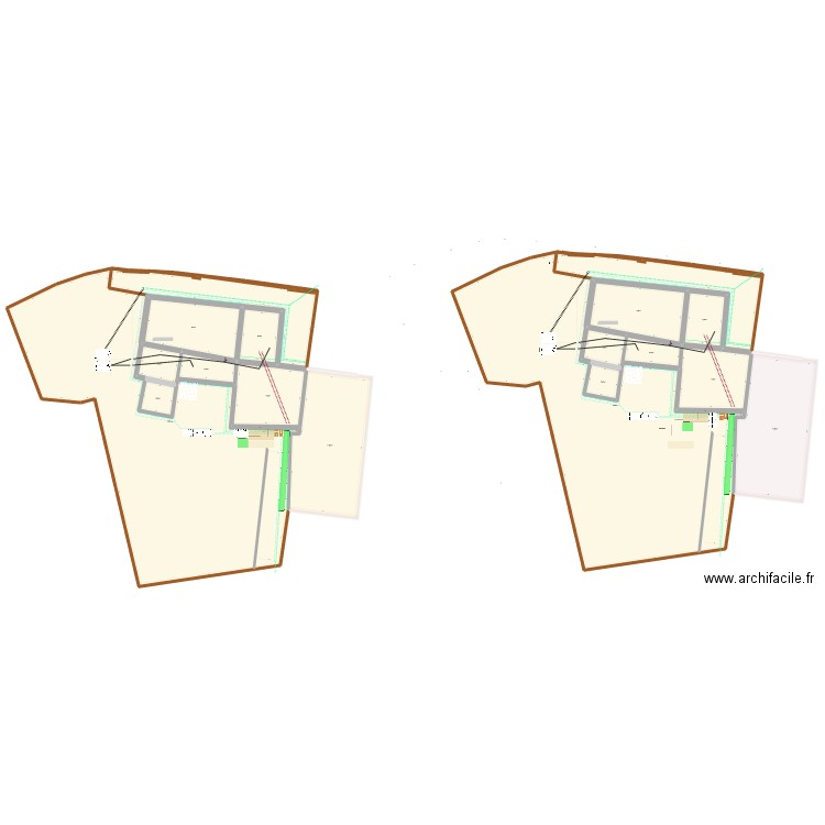 cadastre montreverd. Plan de 8 pièces et 1291 m2