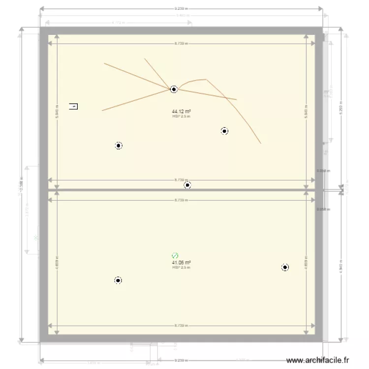 plan floriane interrupteur et lampe. Plan de 