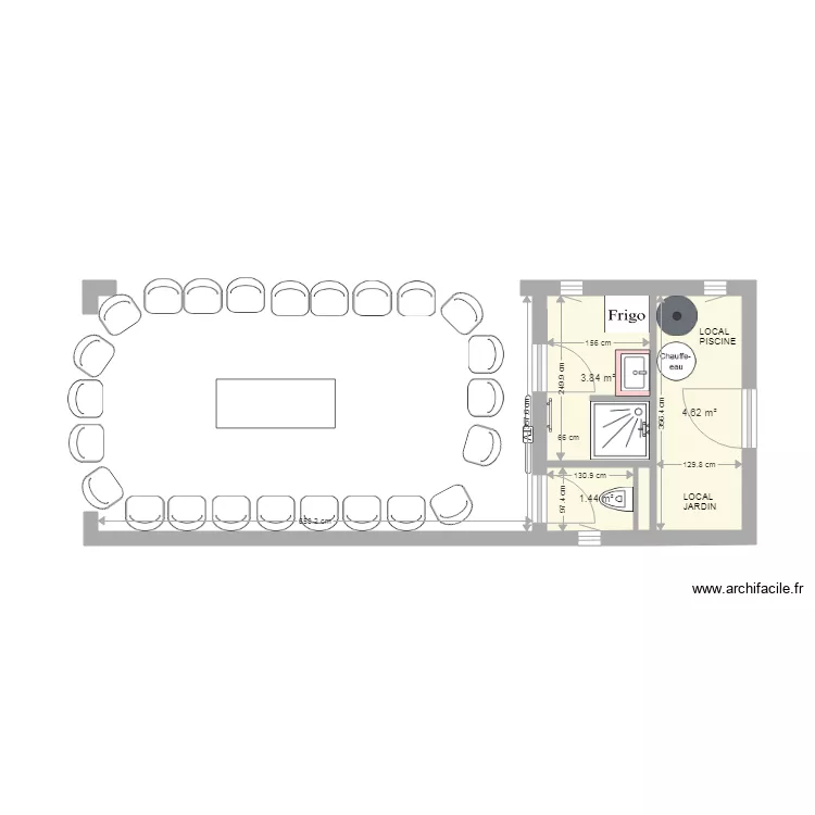 mimbaste annexe piscine. Plan de 0 pièce et 0 m2