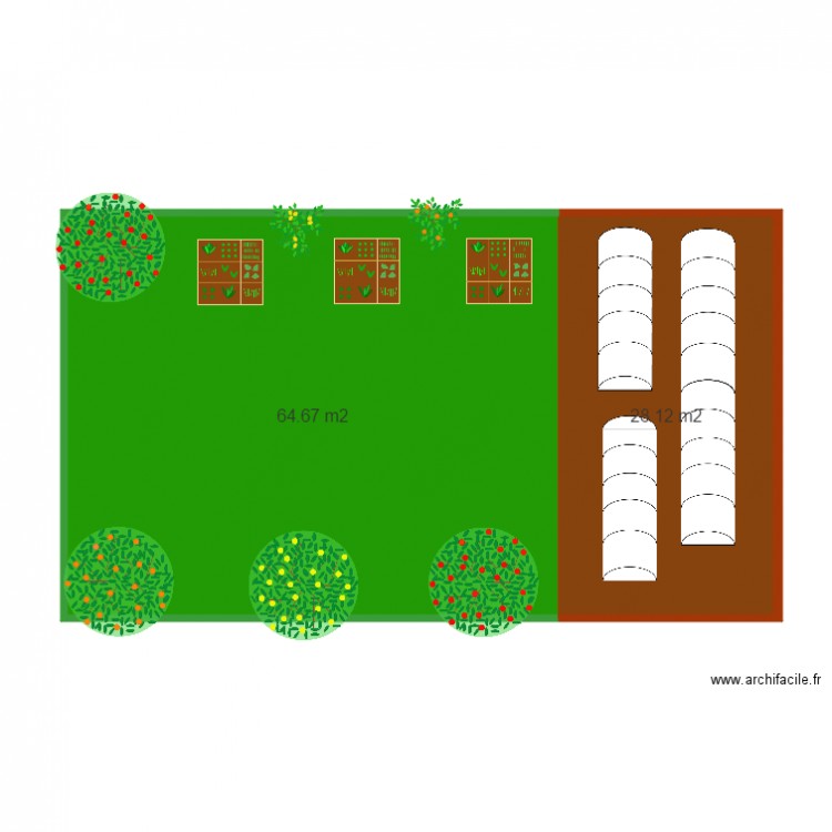 Plan de serre. Plan de 0 pièce et 0 m2