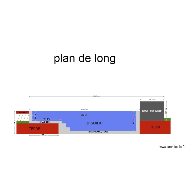 PLAN DE LONG. Plan de 0 pièce et 0 m2