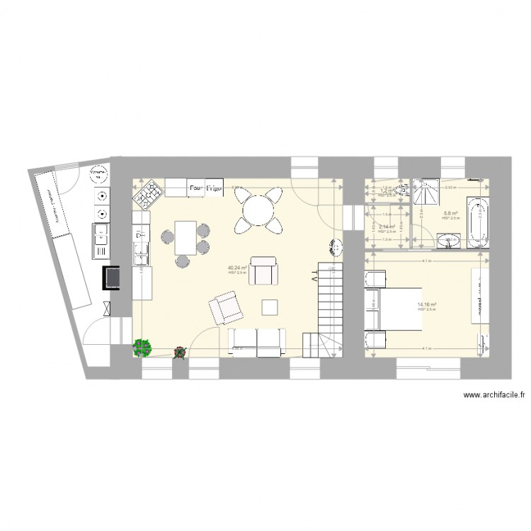 maison foucher gilbert. Plan de 0 pièce et 0 m2