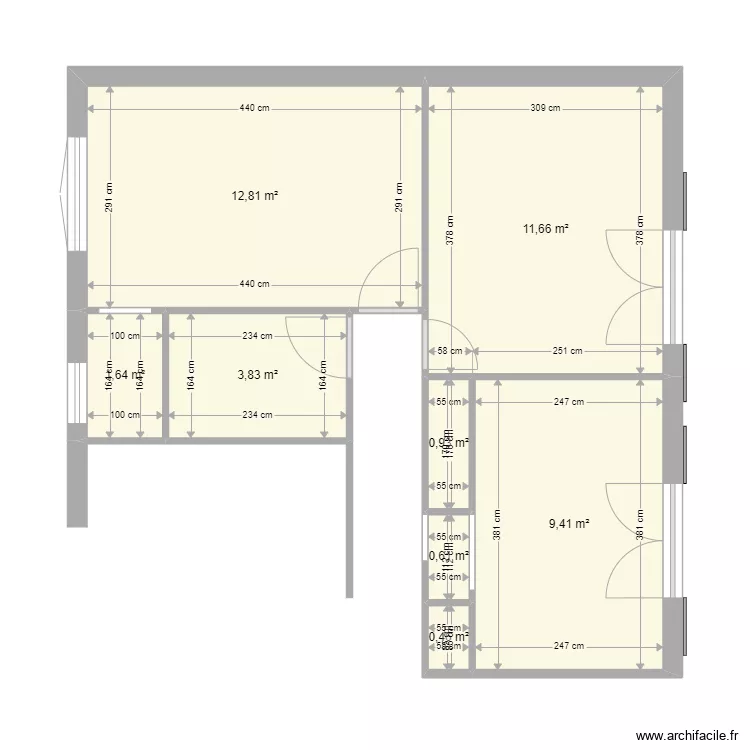 studio 01. Plan de 