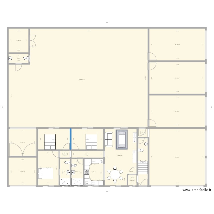 RDC REMODELE. Plan de 0 pièce et 0 m2