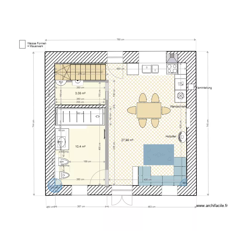 LA FORGE rez option 2. Plan de LA FORGE rez option 2. Plan de