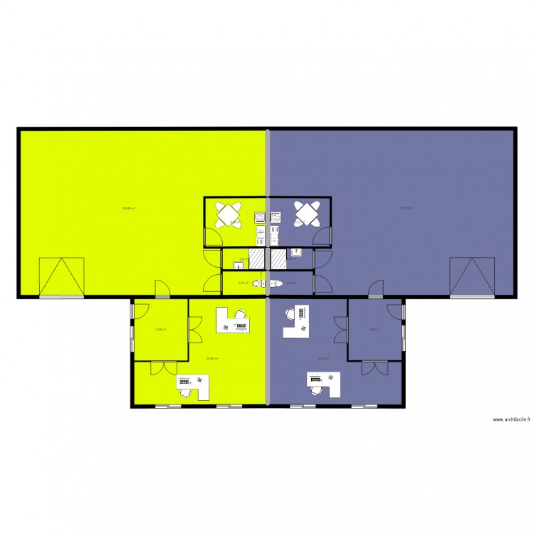 plan local soucelles locatif. Plan de 0 pièce et 0 m2