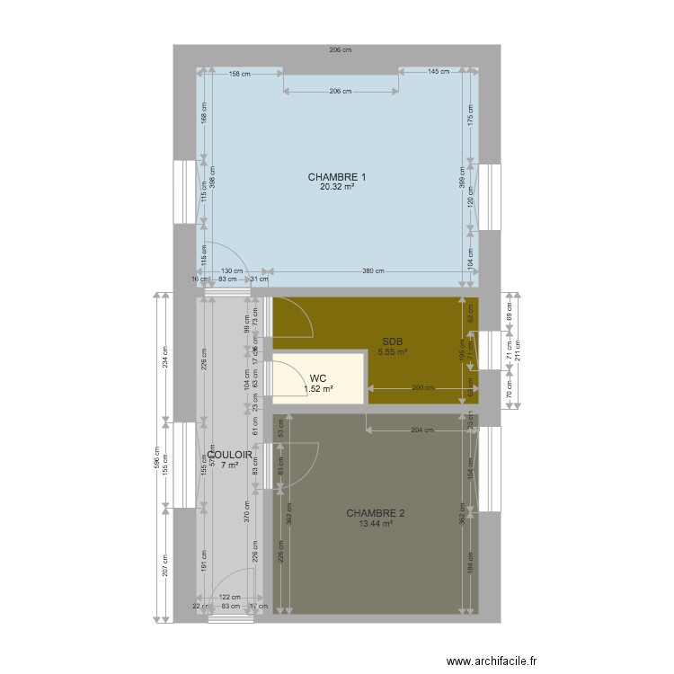 SERVOLLE Projet 2. Plan de 0 pièce et 0 m2