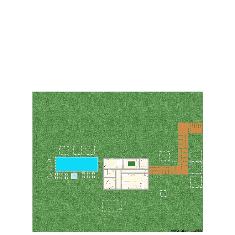 Ma maison de reve. Plan de 8 pièces et 154 m2